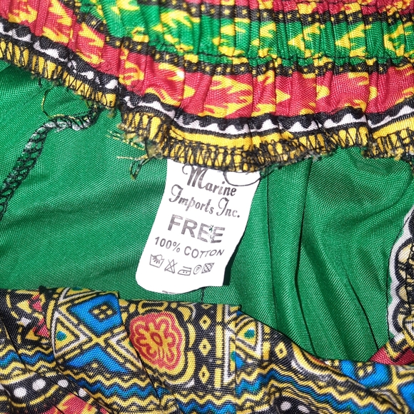 Multicolored Full A-line Long Maxi Skirt - Picture 7 of 12